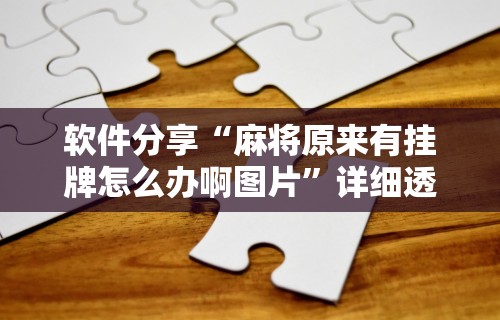 [8秒详论]“微乐麻将助赢神器下载”（透视挂）辅助神器教程