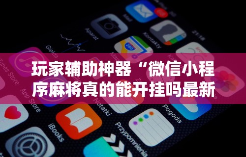 玩家实测“微乐内蒙麻将外卦”详细开挂玩法