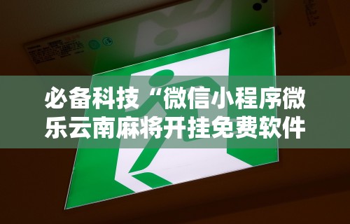 必备科技“微信小程序微乐云南麻将开挂免费软件”真实开挂技巧分享