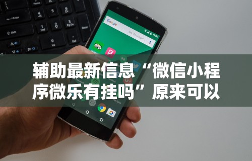 辅助最新信息“微信小程序微乐有挂吗”原来可以开挂