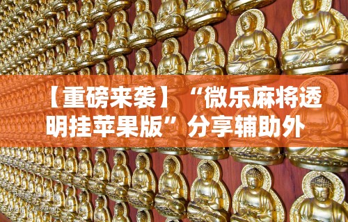 【重磅来袭】“微乐麻将透明挂苹果版”分享辅助外挂教程