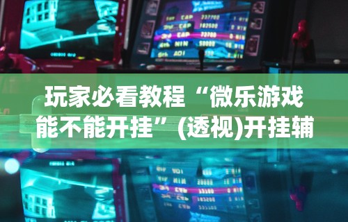 玩家必看教程“微乐游戏能不能开挂	”(透视)开挂辅助脚本+详细开挂安装教程