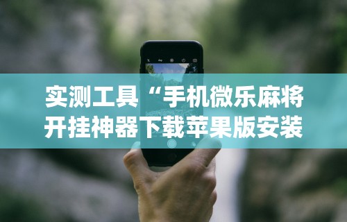 今日重磅消息“微乐麻将可以打假不”科技辅助神器手机版