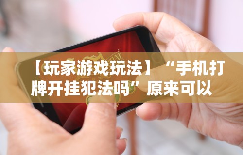 【玩家游戏玩法】“手机打牌开挂犯法吗”原来可以开挂