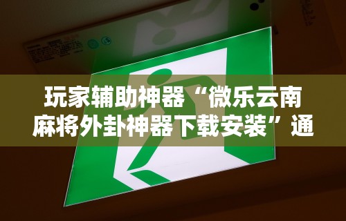 【最新科普】微乐麻将可以装挂吗”辅助神器插件下载
