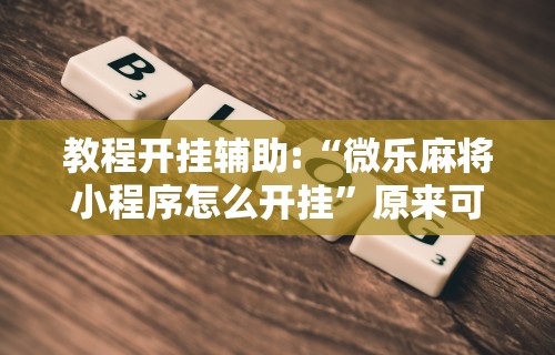 教程开挂辅助:“微乐麻将小程序怎么开挂	”原来可以开挂