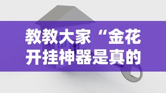 教教大家“金花开挂神器是真的吗	”详细开挂安装教程