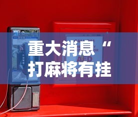 重大消息“打麻将有挂吗？”其实有开挂插件!