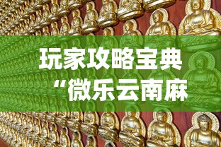 玩家攻略宝典“微乐云南麻将为什么一直输”开挂(透视)辅助教程