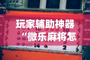 玩家辅助神器“微乐麻将怎么打才能赢	”(果然有透视挂) 