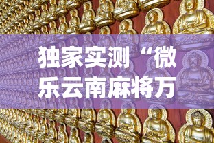 独家实测“微乐云南麻将万能开挂器”(其实是有挂)